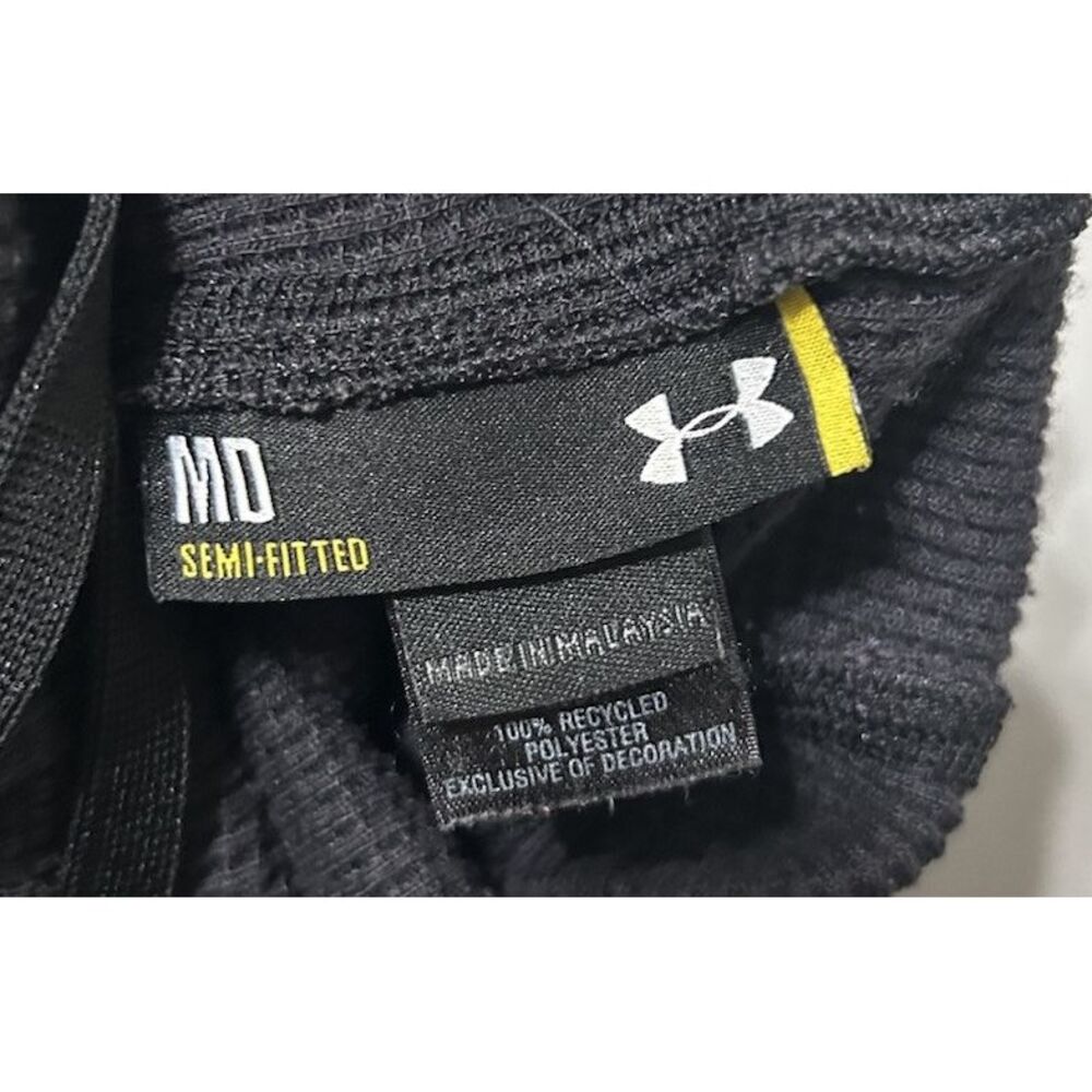 Under Armour Cold Gear Medium Black Semi Fitted‎ Pullover Recycled Polyester - Picture 5 of 11